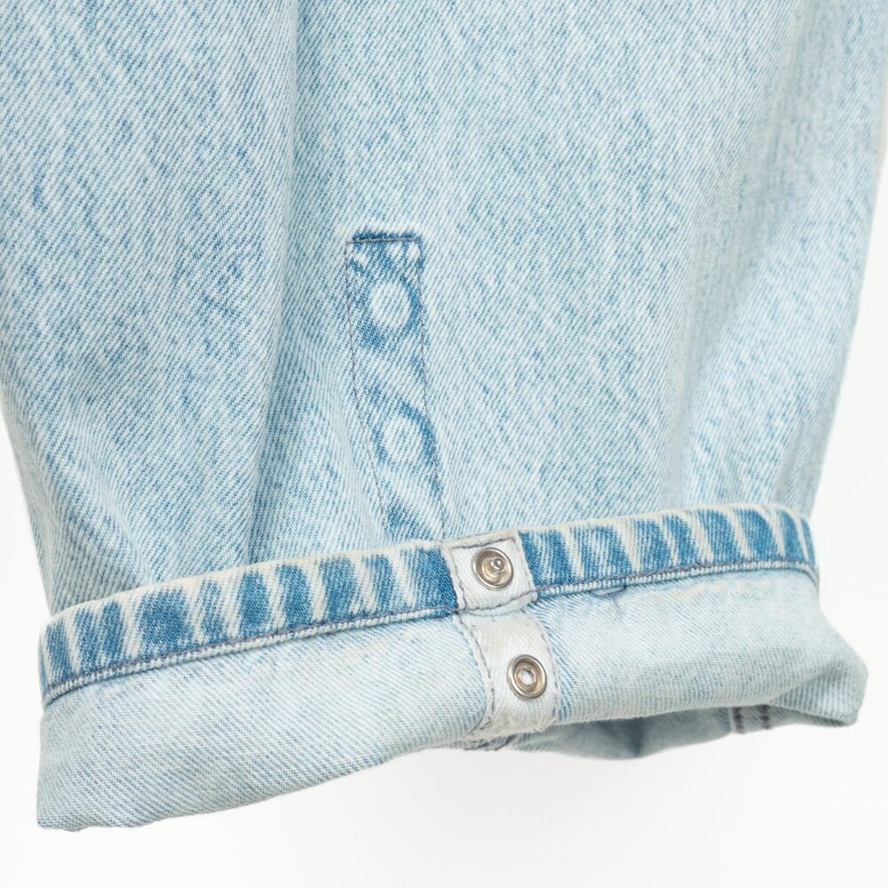 Tibi Sid Acid Iceberg Blue Wide-Leg Jeans - Picture 7 of 12